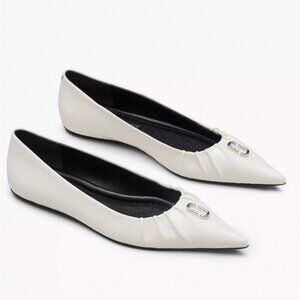 NIB!! NEW! Marc Jacobs The Ali Ballerina Flat -Women White